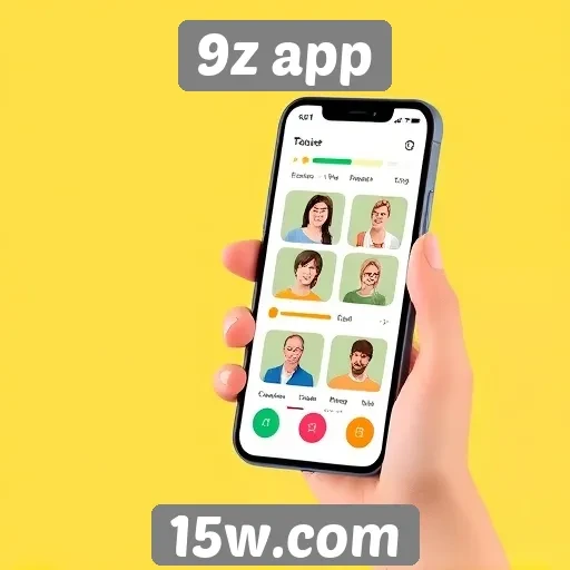 Recursos de interação social no 9z app são destacados